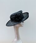 BLACK & WHITE SPOTTY FEATURE HAT BY HATS2GO NO RETURN 