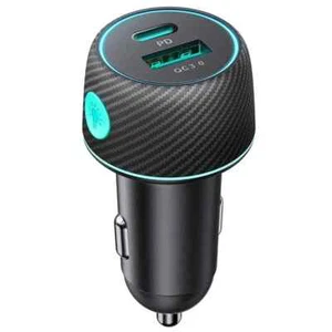 Joyroom 60W Caricatore Da Auto USB-C USB-A Joyroom JR-CCN01 Nero - Imagen 1 de 11