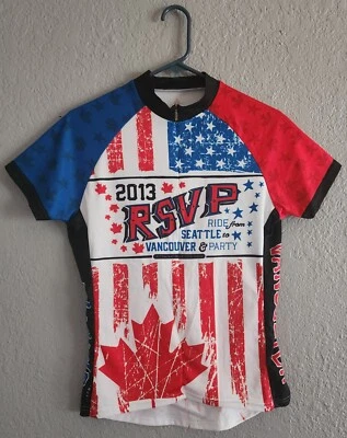 Camiseta deportiva de ciclismo Primal 2013 RSVP Seattle to Vancouver para mujer talla grande Foto 1 de 4