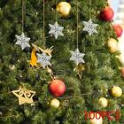 100x Wooden Snowflake Decorations Christmas Snowflake Gifts Decorative 3cm