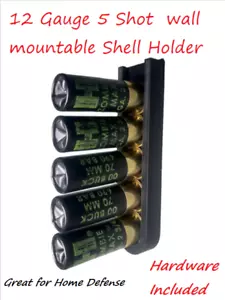 12-Gauge Shotgun  Wall Mount / Safe Organizer  Gun Rack shell holder