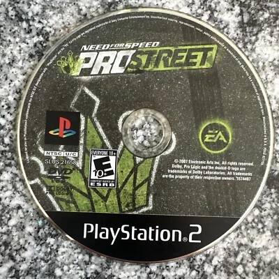 Need For Speed: Pro Street Sony PlayStation 2 2007 PS2 Disc Only EA SCRATCHES - Image 1 of 2