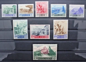 SAN MARINO 1950 VEDUTE SERIE COMPLETA GOMMA INTEGRA P.A. MNH** SET (C.7) - Bild 1 von 2