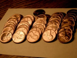Full 50pc Roll 1954-S Nice Ch/Gem BU/Uncirculated Red Wheat Lincoln Cents#61 - Picture 1 of 4