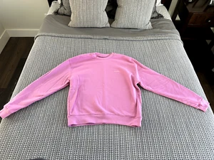 SET ACTIVE Women’s Size Small Crewneck Sweatshirt Flamingo Pink $122 - Picture 1 of 4