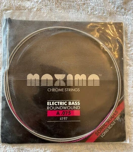 Maxima 4197 A.075 Chrome Sonic Souls LongScale88 RoundWound Electric Bass String - Picture 1 of 2