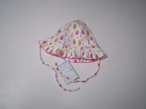 Kissy Kissy Boutique Girls Floppy Hat Pineapple Design Size LG NWT - Picture 1 of 2