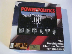 Power Politics PC Game 3.5" disks Complete Cineplay 1992 - Picture 1 of 2
