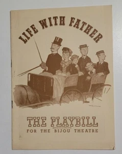 1940er Jahre Leben mit Vater Spielzettel Bijou Theater  - Bild 1 von 4