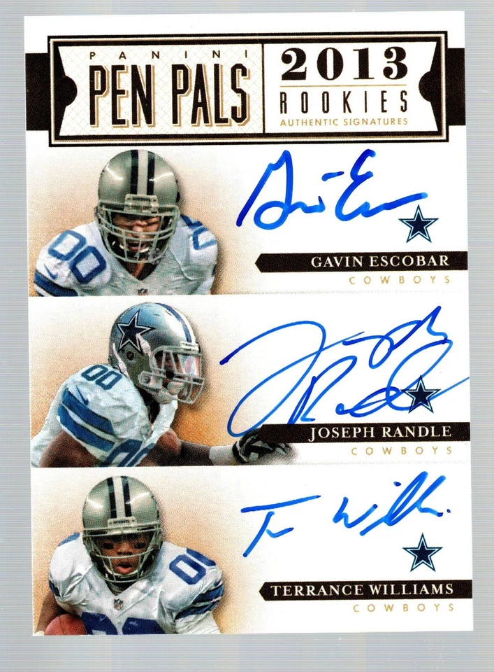 2013 Panini Pen Pals #10 Gavin Escobar / Joseph Randle / Terrance Williams - Image 1 of 1