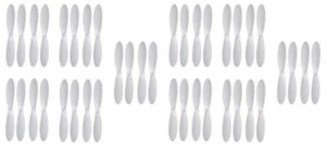 Hubsan X4 H107 White on White Propeller Blades Props 5x Propellers 2 Pack - Picture 1 of 2