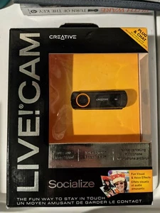 Creative Live Cam Socialize Web Cam Plug & Chat 800 x 600 Video 1.3 MP Photo - Picture 1 of 4