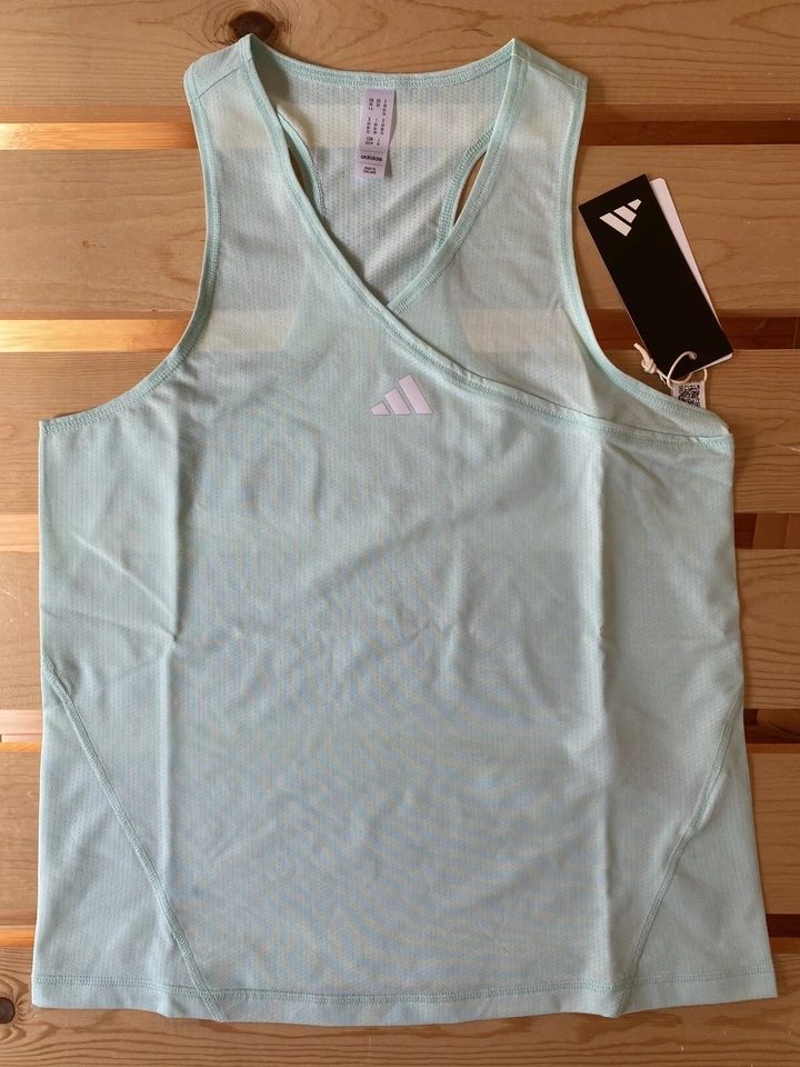 Adidas Mujer Club de Tenis Camiseta sin Mangas Cuello en V Luz Aqua Talla XS Nuevo Foto 1 de 4