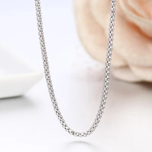 1,8 mm massiv 925 Sterlingsilber italienische POPCORNKETTE Halskette Italien 925 gestempelt - Bild 1 von 4