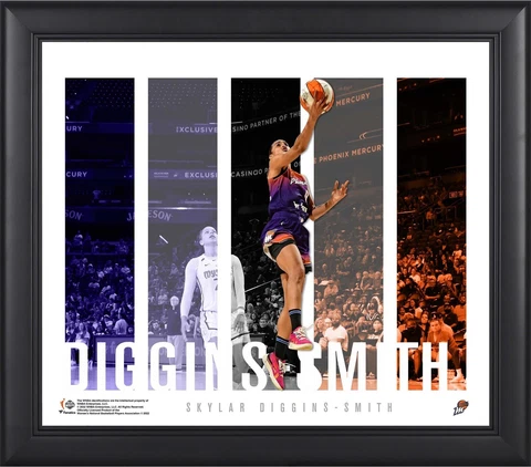 Skylar Diggins-Smith Phoenix Mercury Framed 15x17 Player Panel Collage Cover
