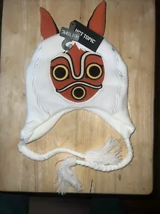 Her Universe Studio Ghibli Princess Mononoke San mask tassel beanie hat cosplay - Picture 1 of 6