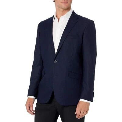 Kenneth Cole Reaction Stretch Techni-Cole Navy Sport Coat 42Reg 36Wide - Image 1 of 4