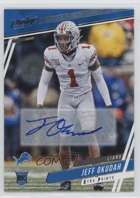 2020 Panini Prestige Rookies Xtra Points Signatures Jeff Okudah Rookie Auto RC - Image 1 of 2