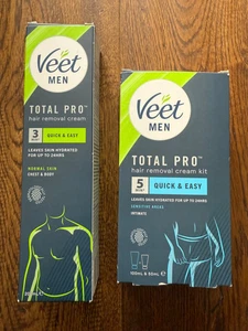 Veet Men Haarentfernungscreme Ultimate Bundle: Brust & Körper + Intim + Nachsorge - Bild 1 von 21