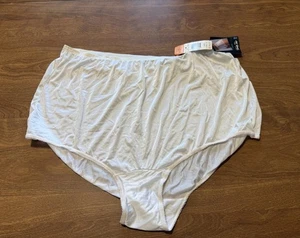 Vanity Fair White Granny Panties Nylon Underwear USA 15812 Vintage Panty NWT 10 - Picture 1 of 15