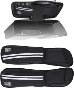 Street Glide Road King Accessories Saddlebag Lid Organizers 2 Pack Black - Picture 1 of 7