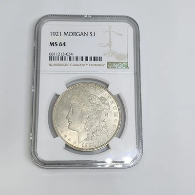 1921 P  Morgan Dollar $1 MS 64 NGC - Image 1 of 4