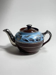 Vintage und ungewöhnliche einzelne Sadler englische Teekanne viel Gold melierter Boden 7" W - Bild 1 von 6