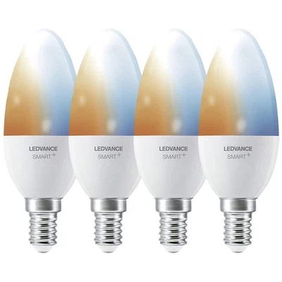 4 x LED Smart+ Kerzen 4,9W = 40W E14 matt 2700K-6500K Dimmbar Bluetooth UVP 79€ - Bild 1 von 4