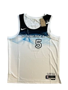 Anthony Edwards #5 Minnesota Timberwolves Nike City Edition Jersey - Size XL 52 - Picture 1 of 5