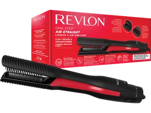 Revlon One Step Air Straight, Cerámica, De cabello húmedo a Liso natural, Negro - Imagen 1 de 5