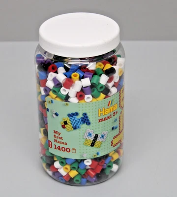 Hama Perlen 8540 Bügelperlen Dose mit ca. 1.400 Maxi Bastelperlen Mischung NEU - Bild 1 von 2
