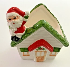 Fioriera Babbo Natale sul tetto di casa vintage Giappone Ben's Transworld importazioni - Foto 1 di 8