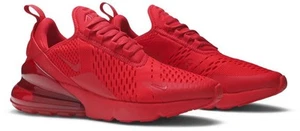 Nike Air Max 270 GS University Red Sneaker Youth Sz 4.5Y / Women Sz 6 CW6987-600 - Picture 1 of 6