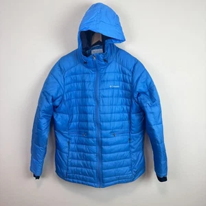 Columbia 1X Womens Hooded coat blue insulated winter jacket - Picture 1 of 10