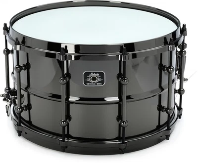 Малый барабан Ludwig универсальный черный латунь - 8 дюймов x 14 дюймов, черный никель - Изображение 1 из 4