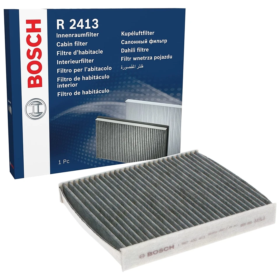 Bosch Carbon Cabin Air Filter for Volvo V50 5cyl 4cyl 2.4L 2.5L 2.0L 2004~2015 - image 1 of 4