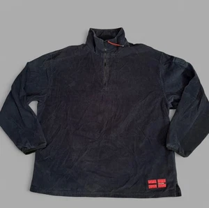 VTG STRUCTURE Corduroy Pullover Men's XL Blue/Navy Shirt 1/4 Zip RACK - Picture 1 of 6