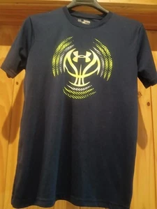 under armour t shirt Heat Gear Blue YXL - Picture 1 of 5