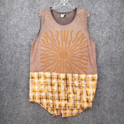 Top gitano jadeado para mujer talla única marrón You Are My Sunshine túnica sin mangas Foto 1 de 4