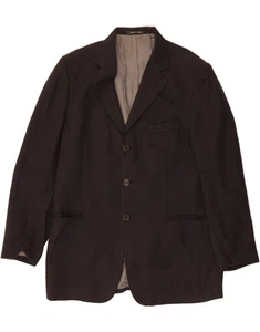 JAEGER Mens 3 Button Blazer Jacket IT 54 2XL Grey New Wool CP69 - Picture 1 of 5