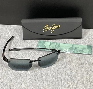 Maui Jim MJ Sport Sandy Beach MJ408-02 Polarized Sunglasses 56 15-130 Black - Imagen 1 de 11