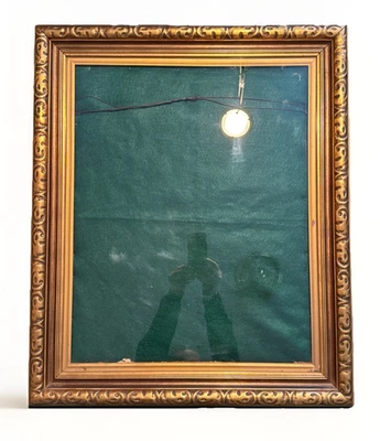 Antiguo marco de fotos dorado dorado vintage con vidrio 😍 Foto 1 de 4