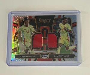 2024/25 FIFA Select Lamine Yamal Nico Williams Dual Patch Memorabilia Spain - Picture 1 of 2