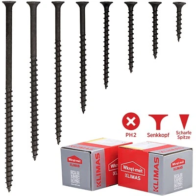 WKRET-MET/KLIMAS Schnellbauschrauben Grobgewinde