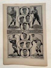 St. Louis Browns Ernie Wingard Ken Williams Davis 1926 Baseball Team 4X6 Picture