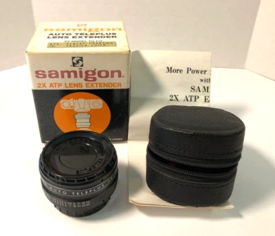 Samigon 2x APS Auto Teleplus Lens Extender Screw Mount  Pentax  Yashica - Image 1 of 3
