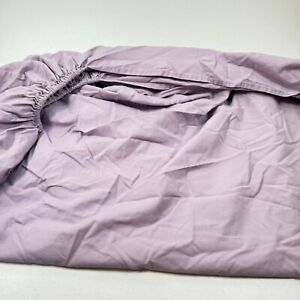 jcpenney fitted sheet twin purple solid color cotton blend modern traditional