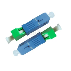 2pcs Fiber Optic SC LC Adapter SC UPC Male to LC APC Female SM Hybrid Adapter  - Picture 1 of 4