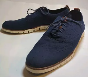 Zapatos Oxford Cole Haan ZeroGrand Stitchlite Azul Punta de Ala C24947 Para Hombres Talla 13 M - Imagen 1 de 9