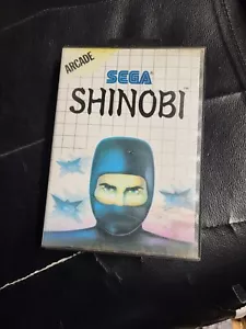 Shinobi (Sega Master System, 1988) No Manual Authentic/ case has minor damage - Picture 1 of 3